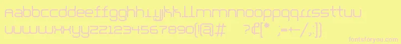 parallello Font – Pink Fonts on Yellow Background