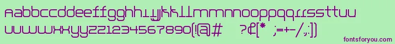 parallello Font – Purple Fonts on Green Background