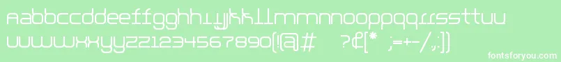 parallello Font – White Fonts on Green Background