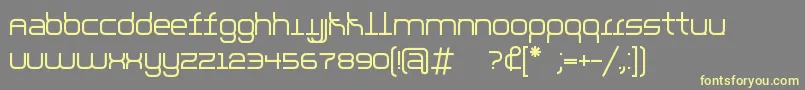 parallello Font – Yellow Fonts on Gray Background