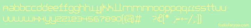 parallello Font – Yellow Fonts on Green Background