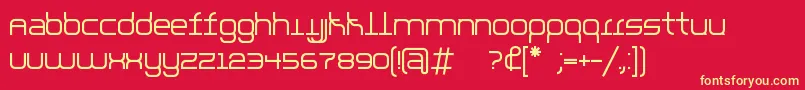 parallello Font – Yellow Fonts on Red Background