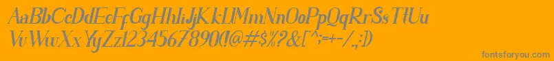 PARENT SLANT Font – Gray Fonts on Orange Background