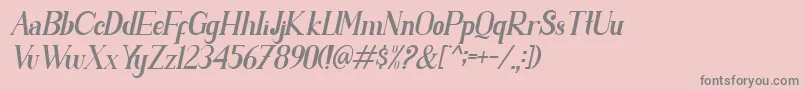 PARENT SLANT Font – Gray Fonts on Pink Background