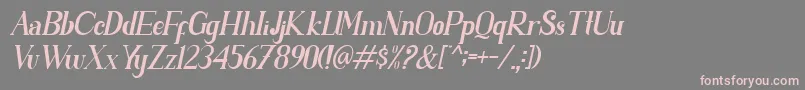 PARENT SLANT Font – Pink Fonts on Gray Background