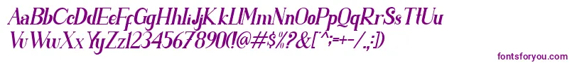 PARENT SLANT Font – Purple Fonts on White Background