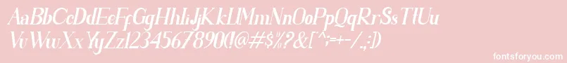 PARENT SLANT Font – White Fonts on Pink Background