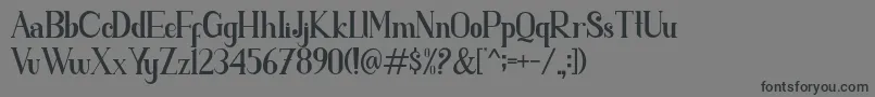 parent Font – Black Fonts on Gray Background
