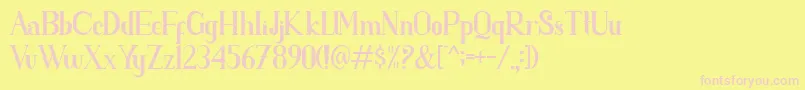 parent Font – Pink Fonts on Yellow Background