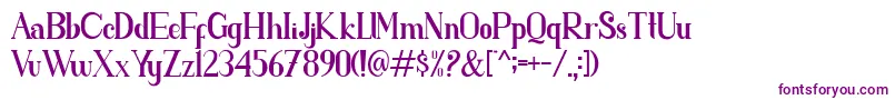 parent Font – Purple Fonts on White Background