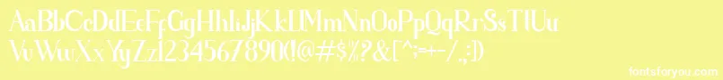 parent Font – White Fonts on Yellow Background