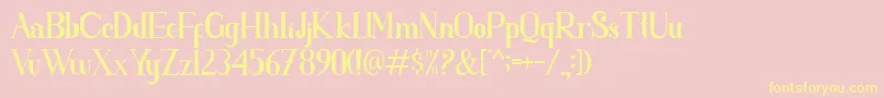 parent Font – Yellow Fonts on Pink Background