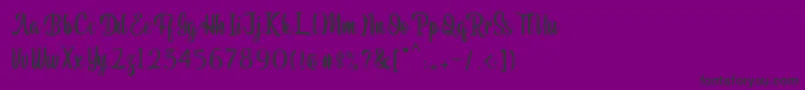 Pariangan Font – Black Fonts on Purple Background