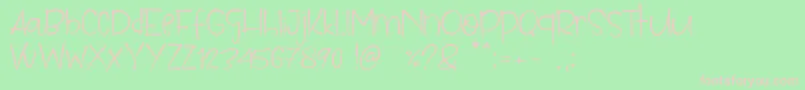 Parise Font – Pink Fonts on Green Background