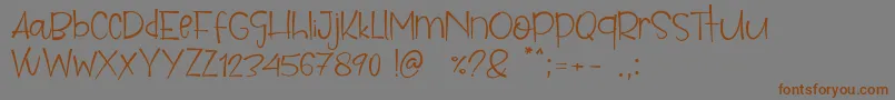 Parise Font – Brown Fonts on Gray Background
