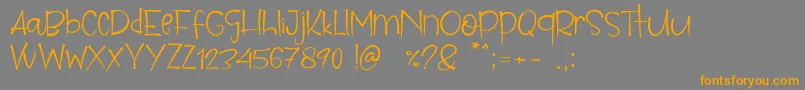 Parise Font – Orange Fonts on Gray Background
