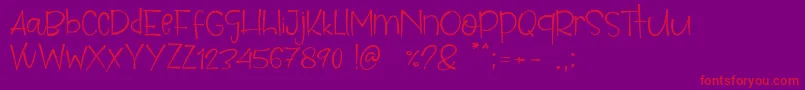 fuente Parise – Fuentes Rojas Sobre Fondo Morado