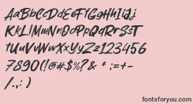 parkway lush font – Black Fonts On Pink Background