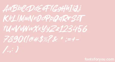 parkway lush font – White Fonts On Pink Background