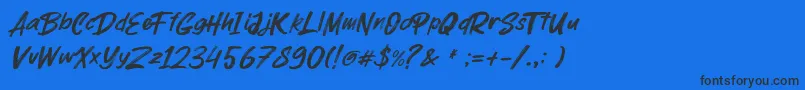 More about parkway lush Font parkway lush Font – Black Fonts on Blue Background