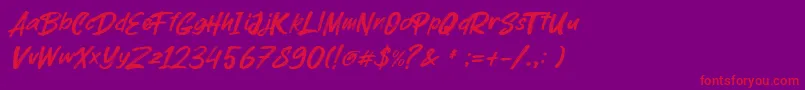 More about parkway lush Font parkway lush Font – Red Fonts on Purple Background