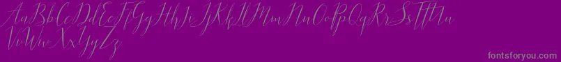 Parlinttons   Demo Font – Gray Fonts on Purple Background
