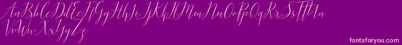 Parlinttons   Demo Font – Pink Fonts on Purple Background