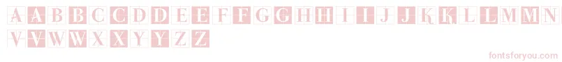 ParmaInitialenMK Font – Pink Fonts on White Background