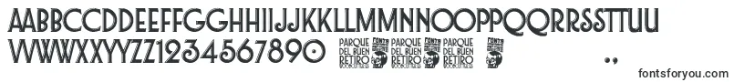 Шрифт Parque del Buen Retiro – ретро шрифты