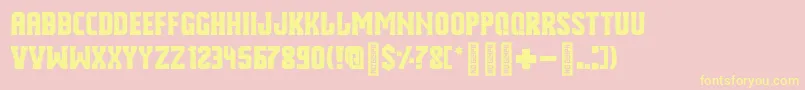 Part Two Font – Yellow Fonts on Pink Background