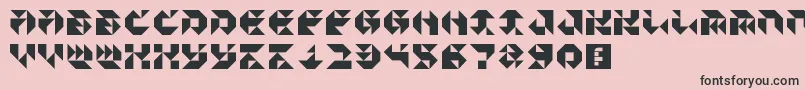 Particulator III Font – Black Fonts on Pink Background