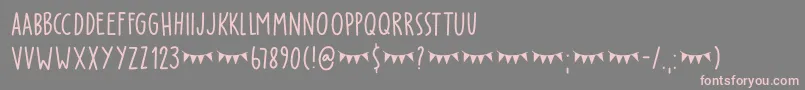 fuente Party Pocket DEMO – Fuentes Rosadas Sobre Fondo Gris