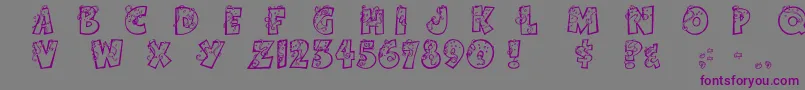 PartybyTom Font – Purple Fonts on Gray Background