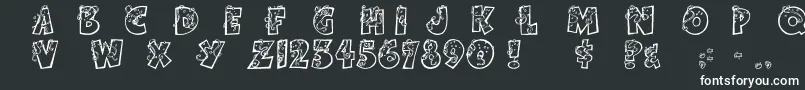 PartybyTom Font – White Fonts on Black Background