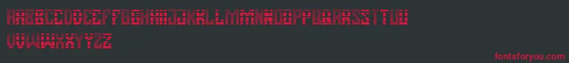 フォントPasatona Layer – 黒い背景に赤い文字