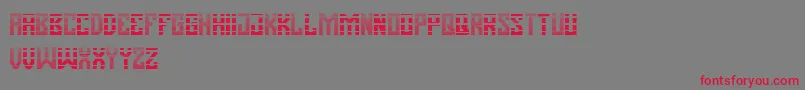 Pasatona Layer Font – Red Fonts on Gray Background