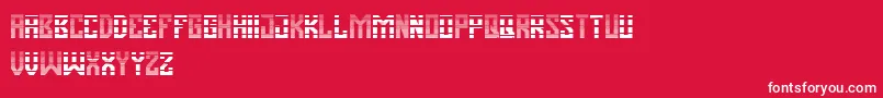 Pasatona Layer Font – White Fonts on Red Background