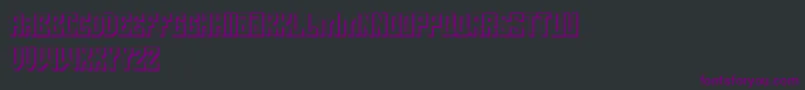 Czcionka Pasatona Shadow – fioletowe czcionki na czarnym tle