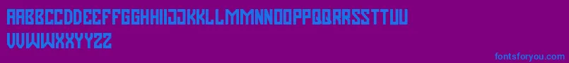 Pasatona Font – Blue Fonts on Purple Background