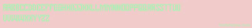 Pasatona Font – Green Fonts on Pink Background