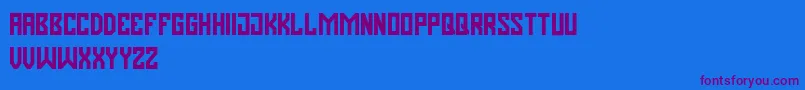 Pasatona Font – Purple Fonts on Blue Background