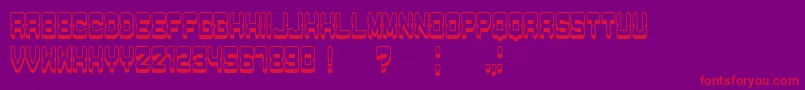 Passage Font – Red Fonts on Purple Background