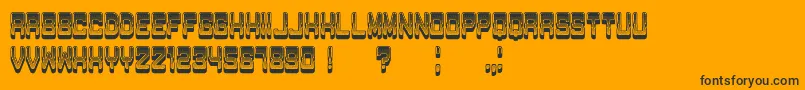 PassageGradient Font – Black Fonts on Orange Background