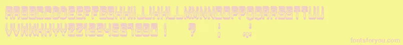 PassageGradient Font – Pink Fonts on Yellow Background