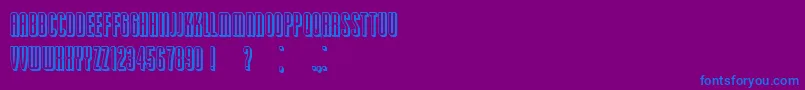 PassionateRelationship 3D Font – Blue Fonts on Purple Background