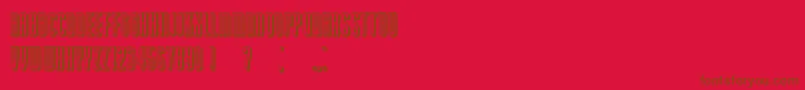 PassionateRelationship 3D Font – Brown Fonts on Red Background