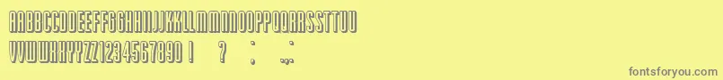 PassionateRelationship 3D Font – Gray Fonts on Yellow Background
