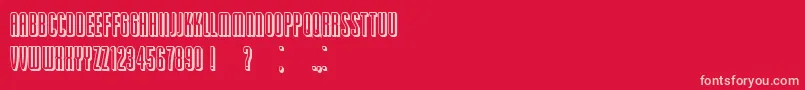 Шрифт PassionateRelationship 3D – розовые шрифты на красном фоне