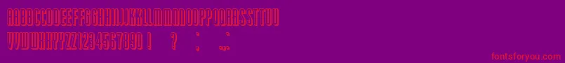 PassionateRelationship 3D Font – Red Fonts on Purple Background