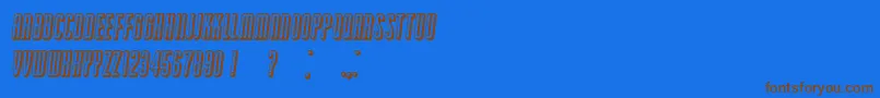Подробнее о шрифте PassionateRelationship 3DItalic Шрифт PassionateRelationship 3DItalic – коричневые шрифты на синем фоне